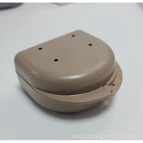 PLA Plastic Dental Retainer Case With Vent Holes